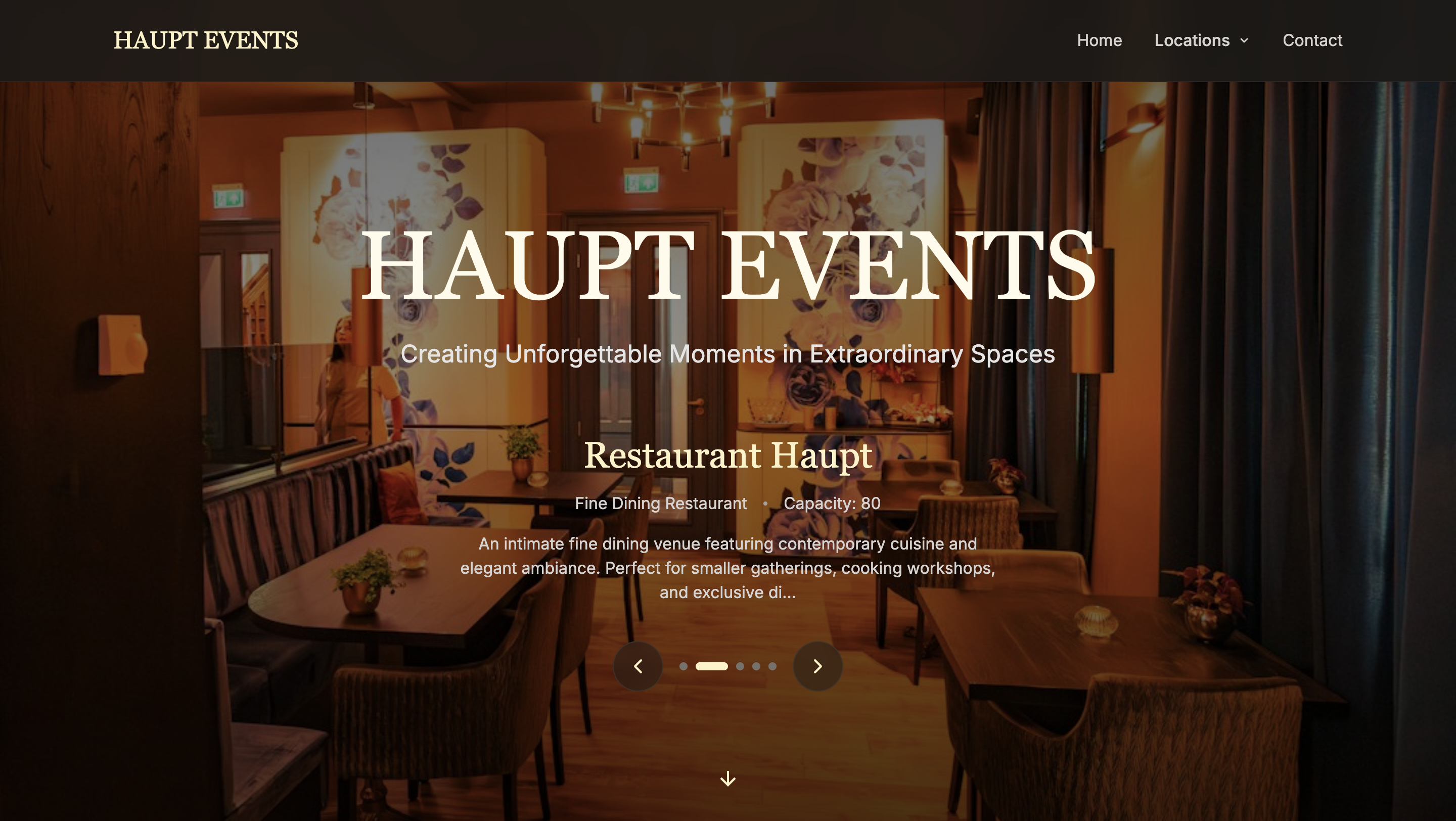Haupt Events / Creating Unforgettable Moments in Extraordinary Spaces